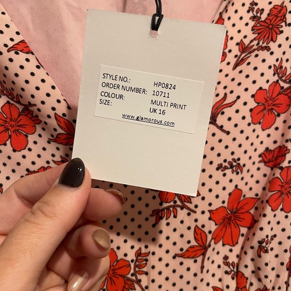 Mixed Pattern Dress - Picture 4 of 5